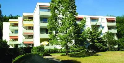 Ein Garten an der Unterkunft Domizil Strandallee 30 Domizil Strandallee 30 Appartement 01