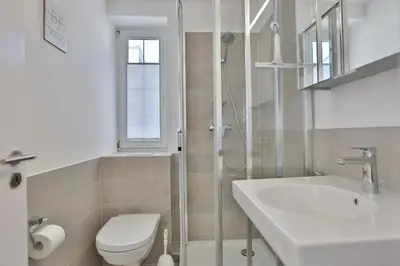 Ein Badezimmer in der Unterkunft Haus Meeresrauschen Haus Meeresrauschen Appartement 9