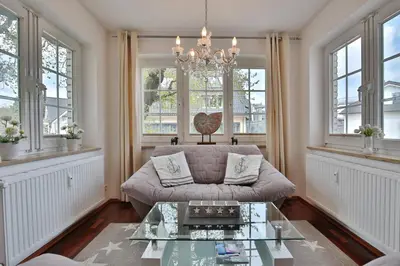 Ein Sitzbereich in der Unterkunft Maison Baltique Tdf Strand Maison Baltique Appartement 5