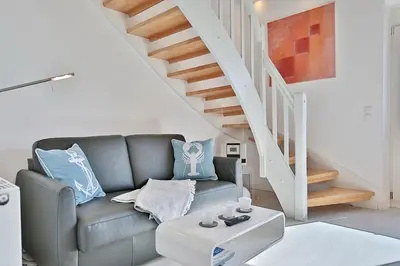 Ein Sitzbereich in der Unterkunft Haus Miramar Treffert Appartement 38