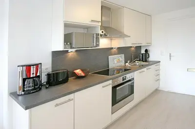 Küche/Küchenzeile in der Unterkunft Haus Miramar Treffert Appartement 38