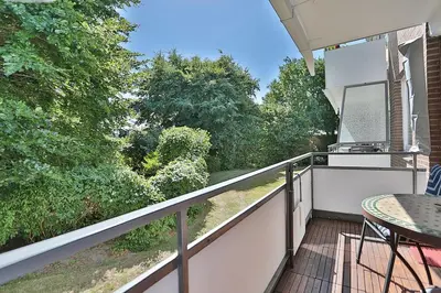Ein Balkon oder eine Terrasse in der Unterkunft Haus am Höppnerweg 5 Haus am Höppnerweg 5 Appartement 05