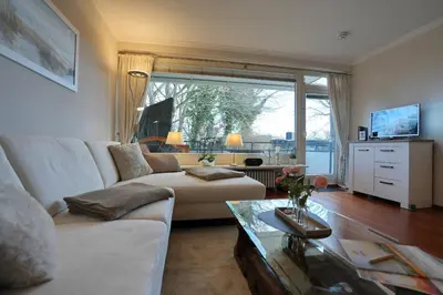 TV/Unterhaltungsangebot in der Unterkunft Haus am Höppnerweg 5 Haus am Höppnerweg 5 Appartement 05