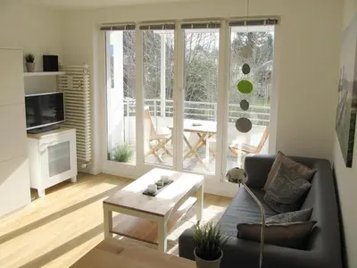 TV/Unterhaltungsangebot in der Unterkunft Ferienanlage Bergstraße 62 Appartement Strandzwerg Appartement 10