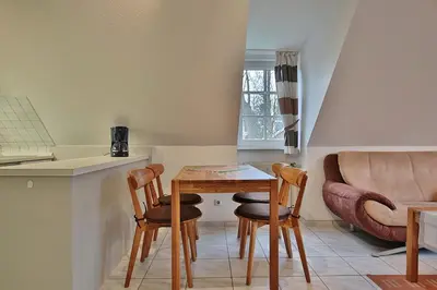 Ein Sitzbereich in der Unterkunft Am Rosenhain 7 Am Rosenhain 7 Appartement 6