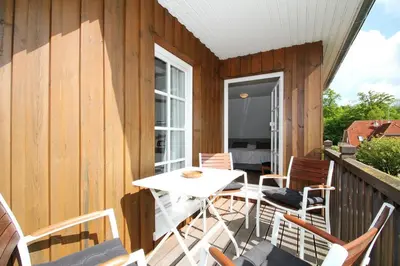 Ein Balkon oder eine Terrasse in der Unterkunft Am Rosenhain 19 Am Rosenhain 19 Appartement 4