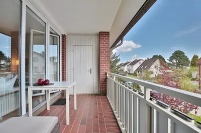 Ein Balkon oder eine Terrasse in der Unterkunft Am Elchgrund Am Elchgrund 7 Appartement 5