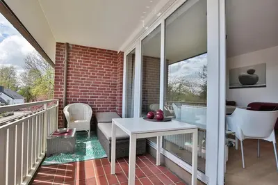 Ein Balkon oder eine Terrasse in der Unterkunft Am Elchgrund Am Elchgrund 7 Appartement 5