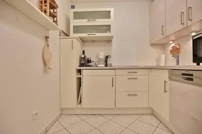 Küche/Küchenzeile in der Unterkunft Haus Wolburgstraße Haus Wolburgstrasse Appartement 12