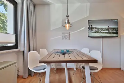 TV/Unterhaltungsangebot in der Unterkunft Haus Kastanienallee Strandkoje