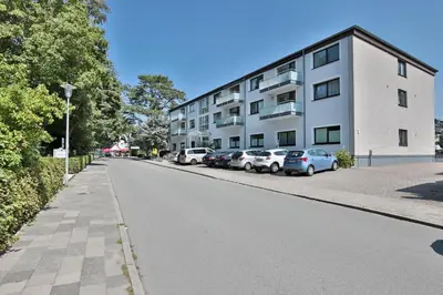 Das Gebäude in dem sich die Ferienwohnung befindet