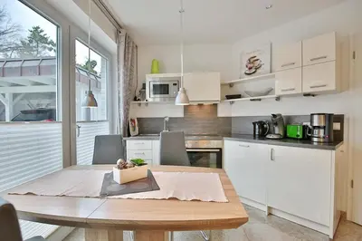 Küche/Küchenzeile in der Unterkunft Parkresidenz Bergstraße 52 Parkresidenz Bergstraße 52 Appartement 2
