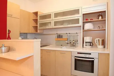 Küche/Küchenzeile in der Unterkunft Haus Wohldkamp Haus Wohldkamp Appartement 19