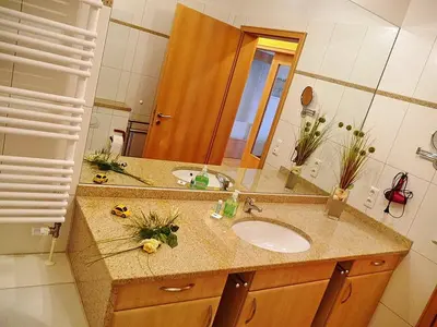 Ein Badezimmer in der Unterkunft Haus Wohldkamp Haus Wohldkamp Appartement 19