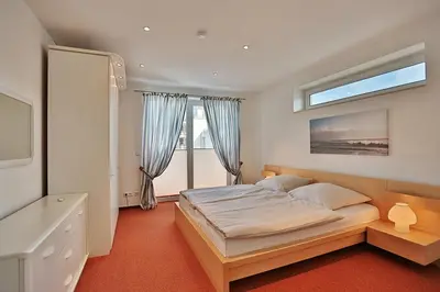 Ein Bett oder Betten in einem Zimmer der Unterkunft Ferienhaus Gorch-Fock-Str 37 Ferienhaus Gorch-Fock-Str 37