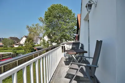 Ein Balkon oder eine Terrasse in der Unterkunft Haus Strandidyll Haus Strandidyll Haus 2