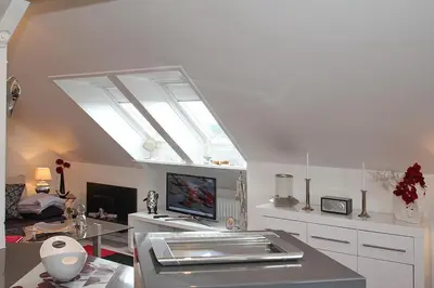 TV/Unterhaltungsangebot in der Unterkunft Fh Dornkampstraße 1 a Ferienhaus Dornkampstrasse 1a Appartement 8
