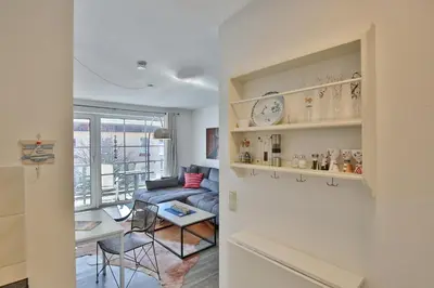 Ein Sitzbereich in der Unterkunft Kurparkresidenz-Timmendorfer Strand Kurparkresidenz-Timmendorfer Strand Appartement 23