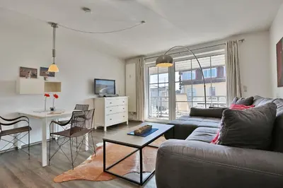 Ein Sitzbereich in der Unterkunft Kurparkresidenz-Timmendorfer Strand Kurparkresidenz-Timmendorfer Strand Appartement 23