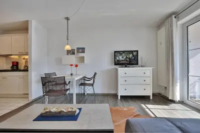 Küche/Küchenzeile in der Unterkunft Kurparkresidenz-Timmendorfer Strand Kurparkresidenz-Timmendorfer Strand Appartement 23