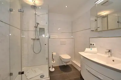 Ein Badezimmer in der Unterkunft Residenz am Timmendorfer Platz Residenz am Timmendorfer Platz Appartement 2
