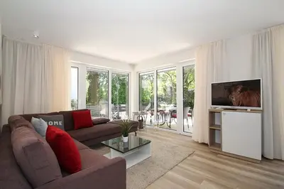 TV/Unterhaltungsangebot in der Unterkunft Villa Stern Villa Stern Appartement 03