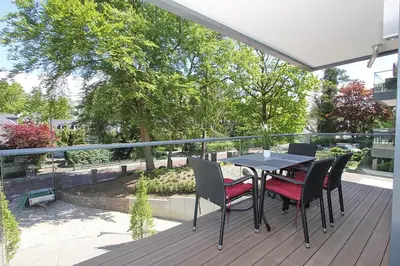 Ein Balkon oder eine Terrasse in der Unterkunft Villa Stern Villa Stern Appartement 05