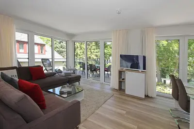 TV/Unterhaltungsangebot in der Unterkunft Villa Stern Villa Stern Appartement 05