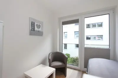 Ein Sitzbereich in der Unterkunft Villa Stern Villa Stern Appartement 06