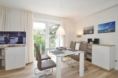TV/Unterhaltungsangebot in der Unterkunft Villa Stern Villa Stern Appartement 07