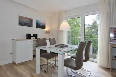 TV/Unterhaltungsangebot in der Unterkunft Villa Stern Villa Stern Appartement 08