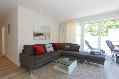 Ein Sitzbereich in der Unterkunft Villa Stern Villa Stern Appartement 09