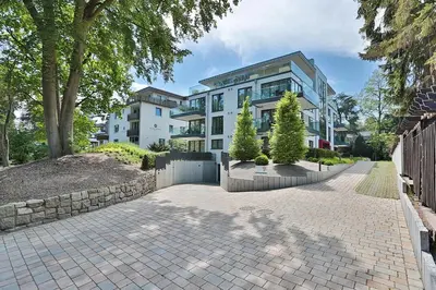 Das Gebäude in dem sich die Ferienwohnung befindet