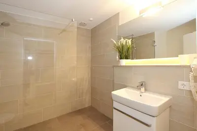Ein Badezimmer in der Unterkunft Villa Stern Villa Stern Appartement 10