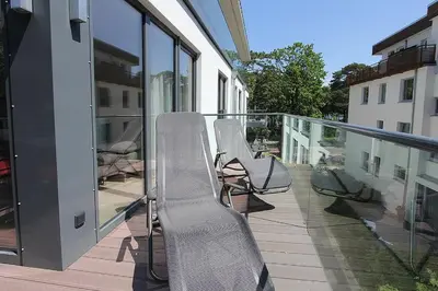 Ein Balkon oder eine Terrasse in der Unterkunft Villa Stern Villa Stern Appartement 11