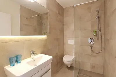 Ein Badezimmer in der Unterkunft Villa Stern Villa Stern Appartement 11