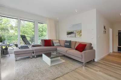Ein Sitzbereich in der Unterkunft Villa Stern Villa Stern Appartement 12