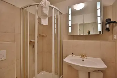 Ein Badezimmer in der Unterkunft Kurparkresidenz-Timmendorfer Strand Kurparkresidenz-Timmendorfer Strand Appartement 27