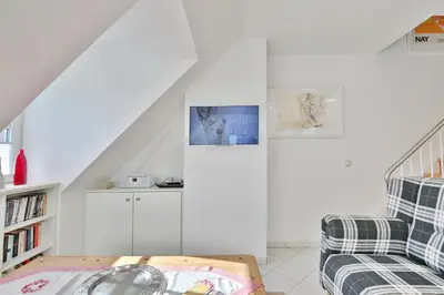 Ein Sitzbereich in der Unterkunft Haus Kurparkblick Haus Kurparkblick Appartement 11