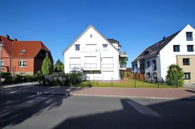 Das Gebäude in dem sich die Ferienwohnung befindet