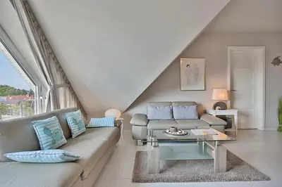 Ein Sitzbereich in der Unterkunft Die Wolburg Die Wolburg Appartement 10