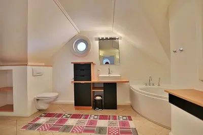Ein Badezimmer in der Unterkunft Ferienhaus Spitzbergen Ferienhaus Spitzbergen