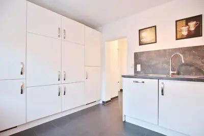 Küche/Küchenzeile in der Unterkunft Emmas Seeappartements Emmas Seeappartements 01