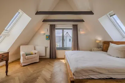 Ein Bett oder Betten in einem Zimmer der Unterkunft Ferienhaus Wohrbarg Ferienhaus Wohrbarg