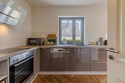 Küche/Küchenzeile in der Unterkunft Ferienhaus Wohrbarg Ferienhaus Wohrbarg