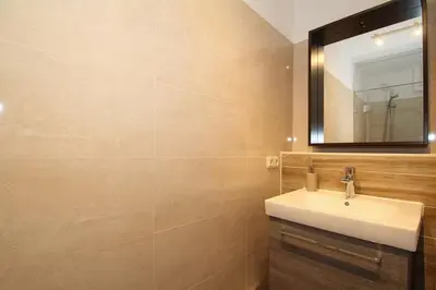 Ein Badezimmer in der Unterkunft Wohnpark am Mühlenteich Wohnpark am Mühlenteich Appartement 07