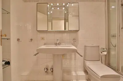 Ein Badezimmer in der Unterkunft Haus Parkblick, Timmendorfer Strand Haus Parkblick Appartement 07