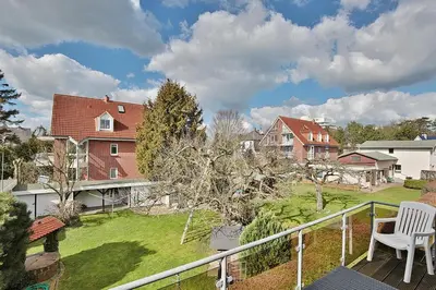 Das Gebäude in dem sich die Ferienwohnung befindet