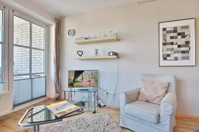 Ein Sitzbereich in der Unterkunft Maison Baltique Niendorf Maison Baltique Appartement 13