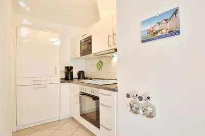 Küche/Küchenzeile in der Unterkunft Gorch-Fock-Park Haus 57 Gorch-Fock-Park 57 Appartement 13